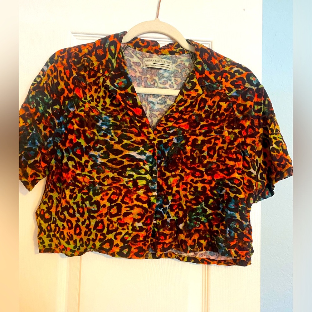 Urban outfitters cheetah top